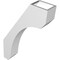 Ekena Millwork 3 1/2-in. W x 14-in. D x 22-in. H Legacy Architectural Grade PVC Knee Brace BRCP035X14X22LEC - alternate 6